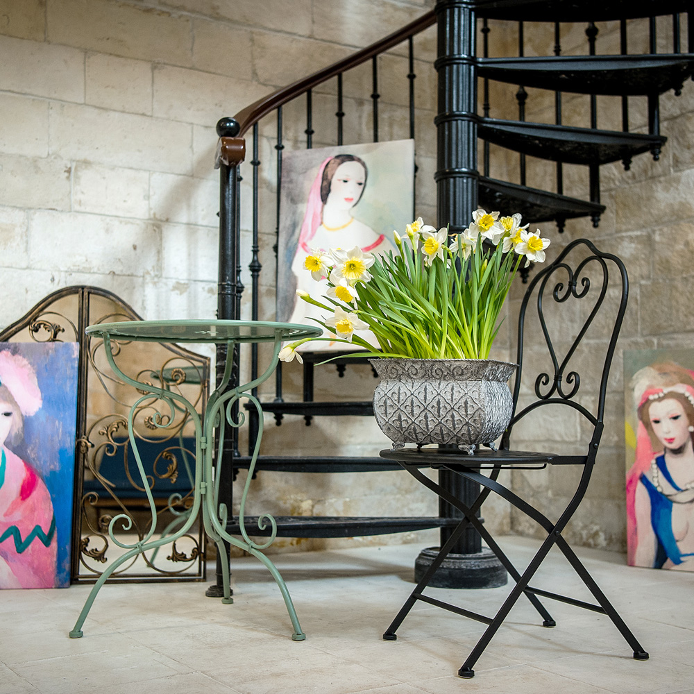 Столик кофейный голубой "Жарден" BYOBJECT  130187 Голубой Object Desire  - Вид №3