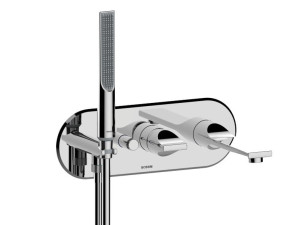 Настенный смеситель для ванны с ручным душем