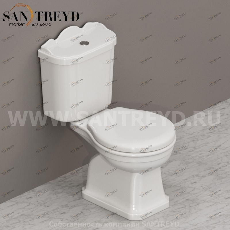 PA004BI Компакт унитаз с бачком Белый Ceramica Globo PAESTUM Италия