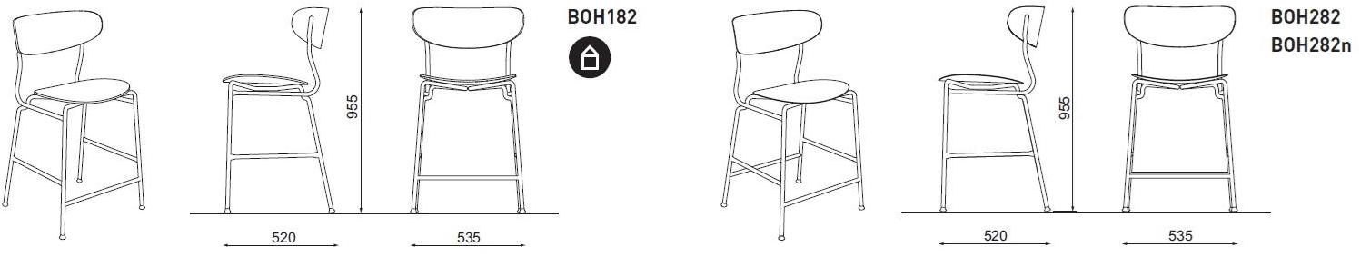 mmcité1 Высокий табурет с подставкой для ног Bohém sun-id-1423331 - Вид №2