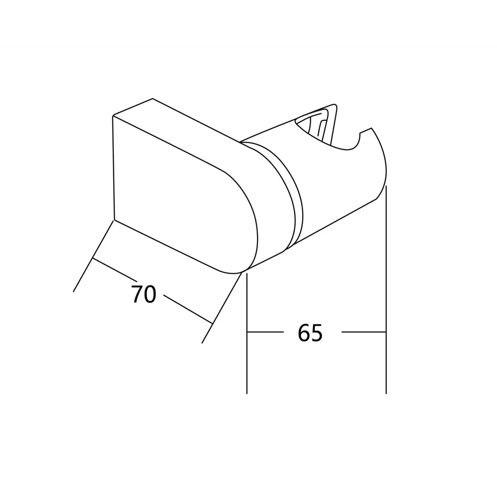 Держатель душевой лейки Esko Teer DD15B цвет черный матовый STLM-2005172 - Вид №1