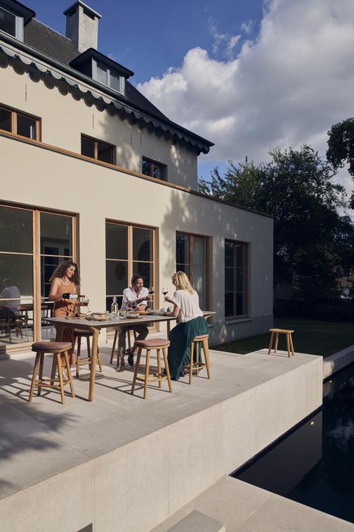 Табурет 61 teak nero Manutti Solid MNST06 - Вид №8