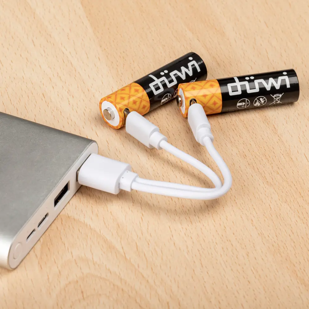 Аккумуляторы DUWI AA литий-ионные 1800 мАч 2 шт с USB-C зарядкой 84376890 STLM-0048865 - Вид №7