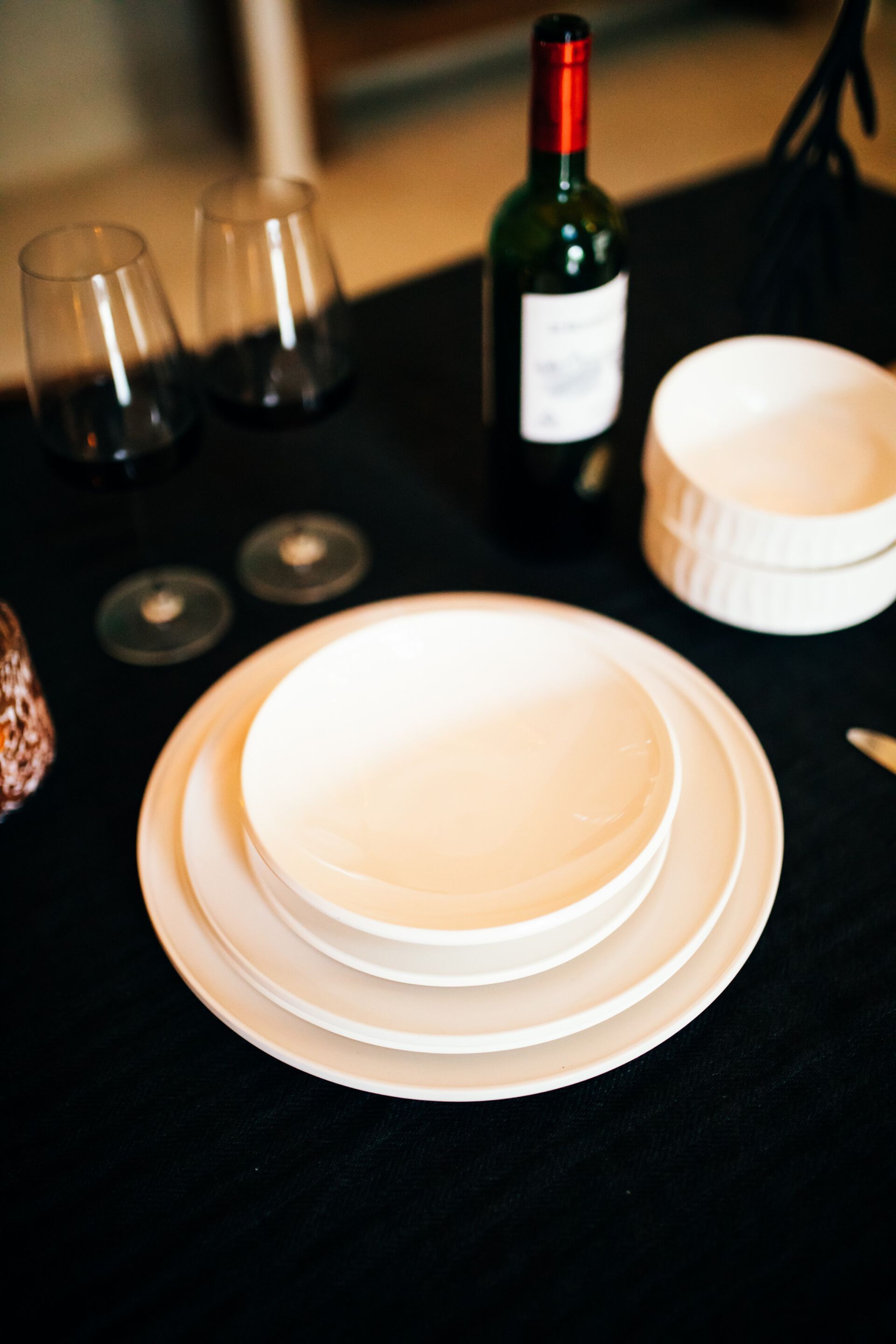 Магниевая фарфоровая плоская круглая тарелка POMAX легкий ARCH-00096086 - Вид №2