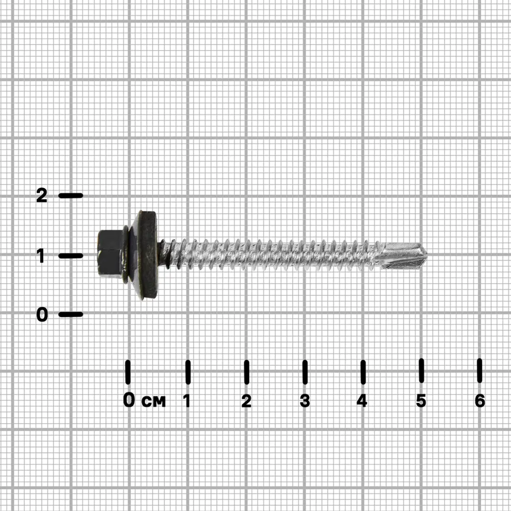 Саморезы кровельные Standers для металлической обрешетки с буром 5.5×51 мм 89213059 STLM-1368613 - Вид №2