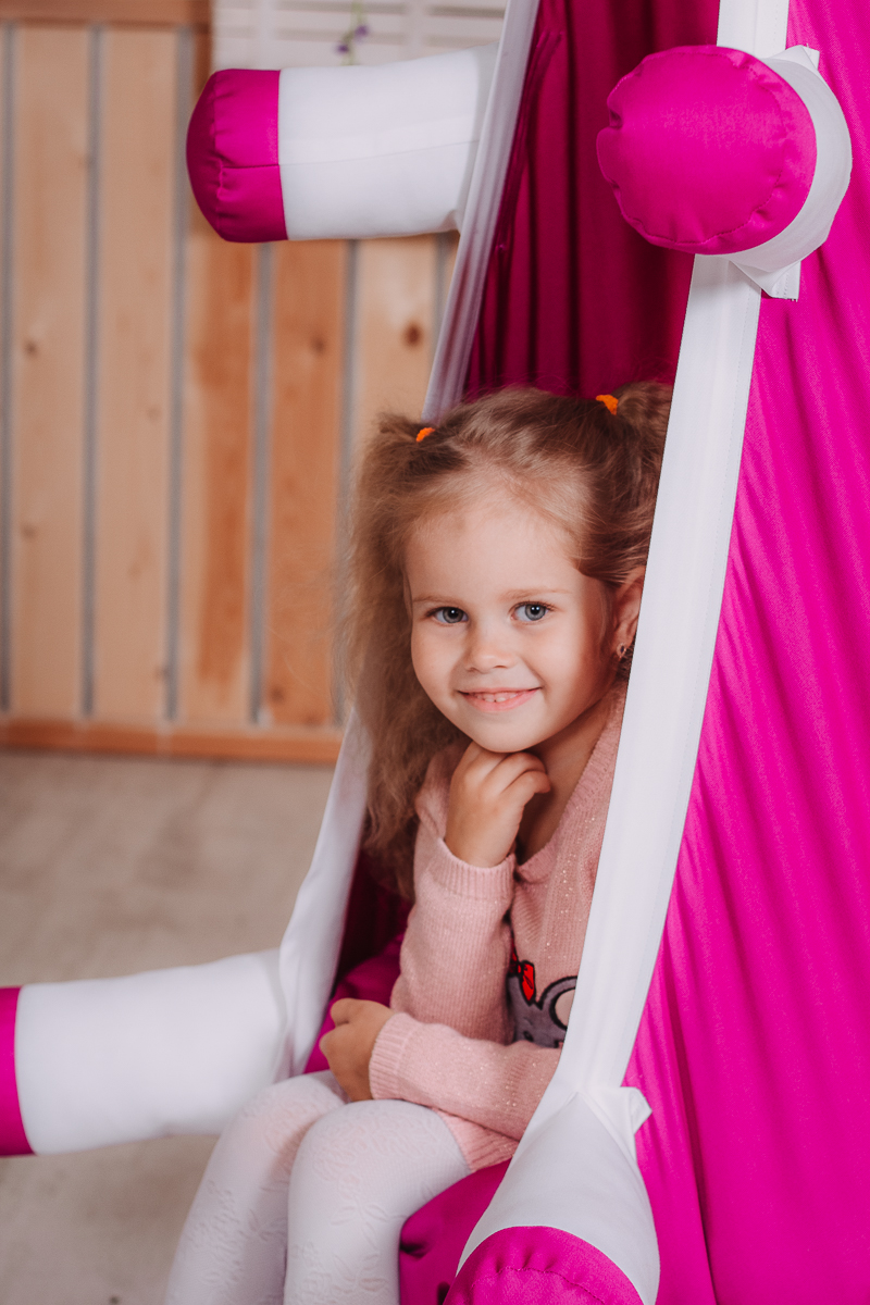 Подвесное кресло-кокон "Единорог" ПОКАЧАЙКА  326707 Розовый Santreyd  - Вид №4