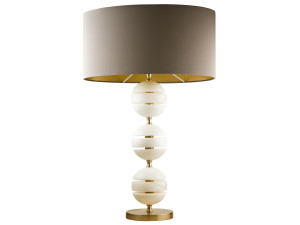 Настольная лампа ручной работы из алебастра