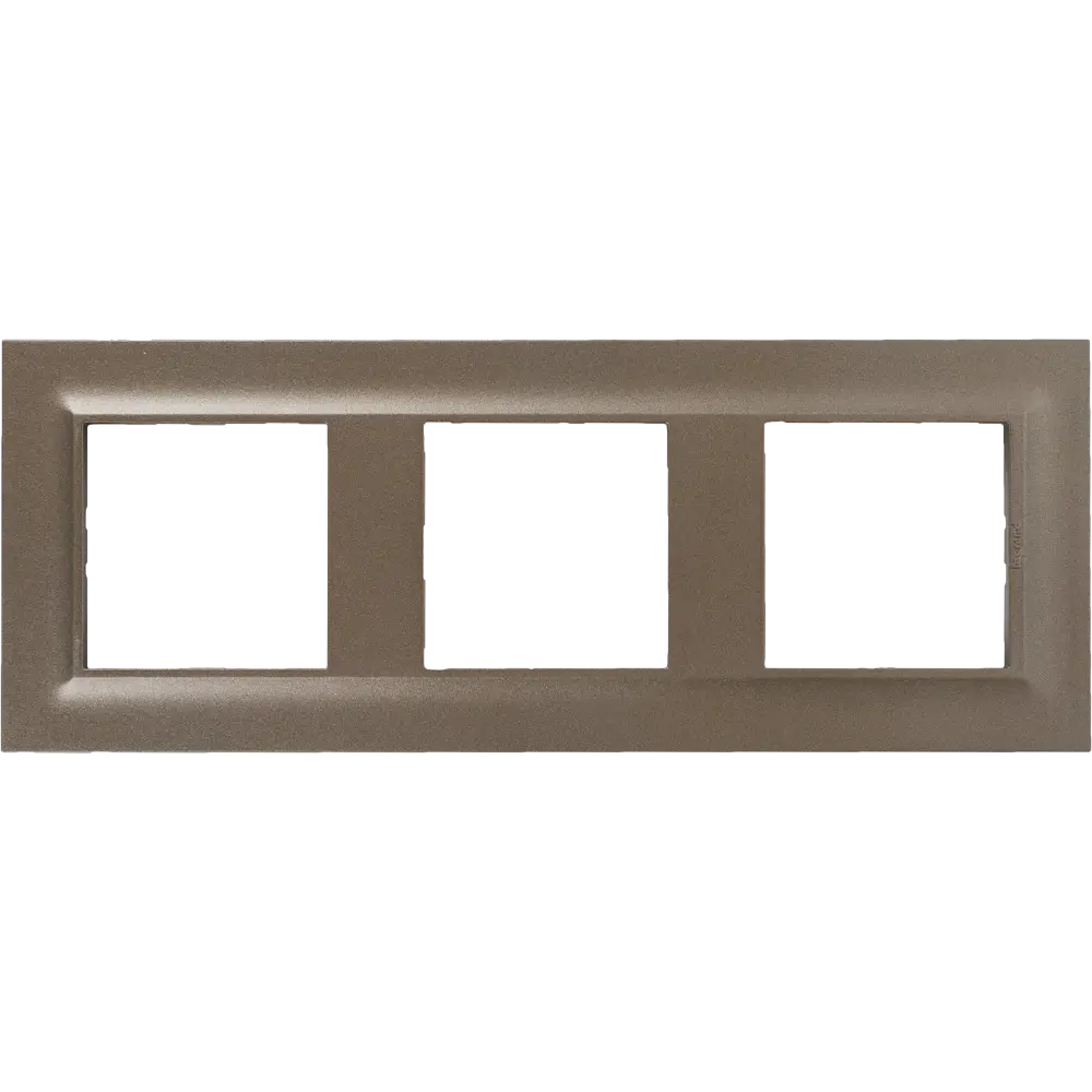 Рамка для розеток и выключателей Legrand Structura 3 поста, цвет шампань 82064684 STLM-2125252