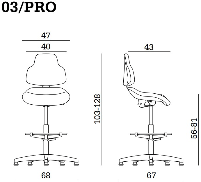 Linea Fabbrica Офисный стул с 5 спицами из кожзаменителя с подставкой для ног Joko sun-id-1447461 - Вид №4