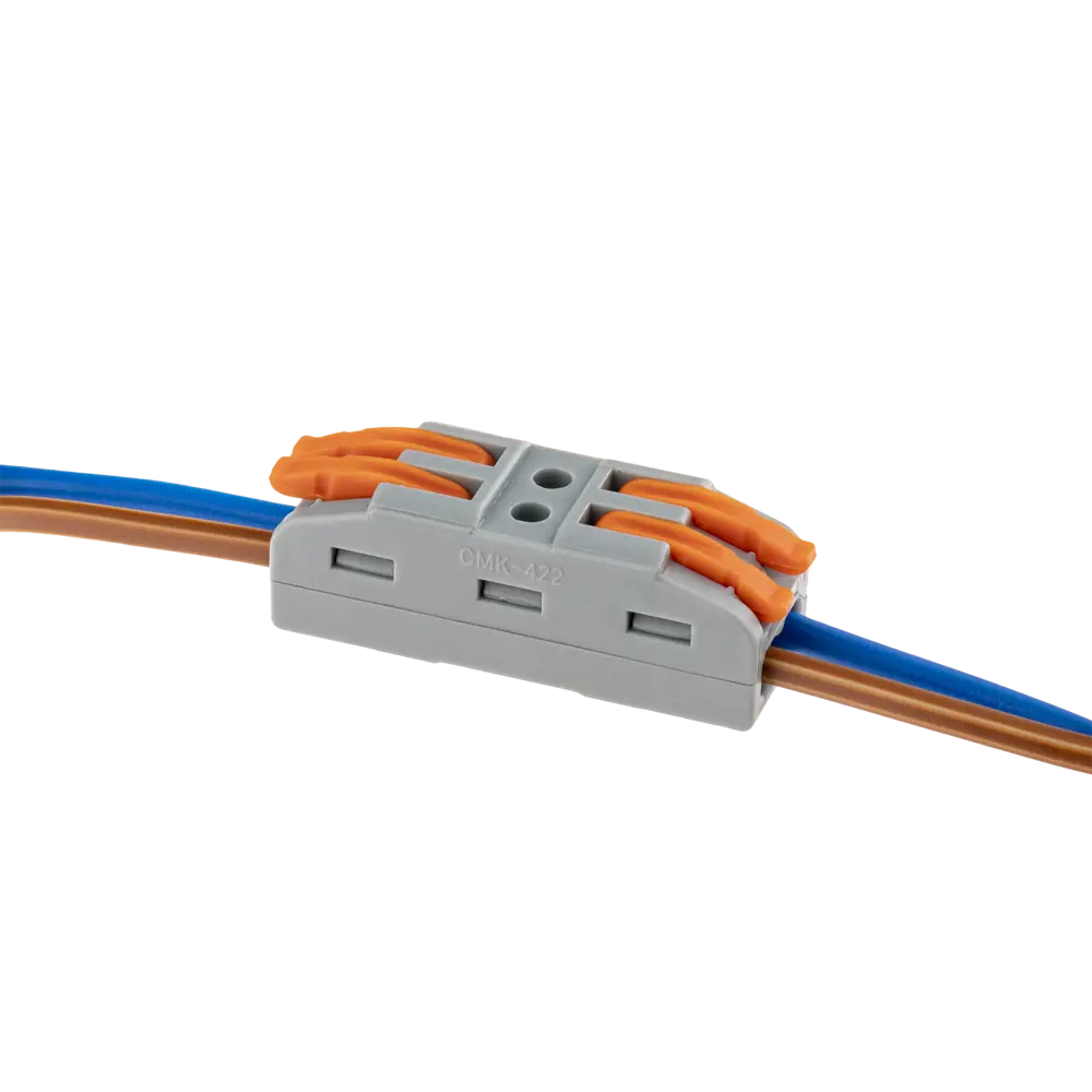 84509767 Клеммы проходные монтажные с рычажком Duwi СМК-422 2-проводные 4мм² серые 5шт 26741 6 STLM-1119597  - Вид №9