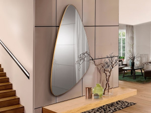 091258 Зеркало треугольное 168Х81 золото Schuller Orio