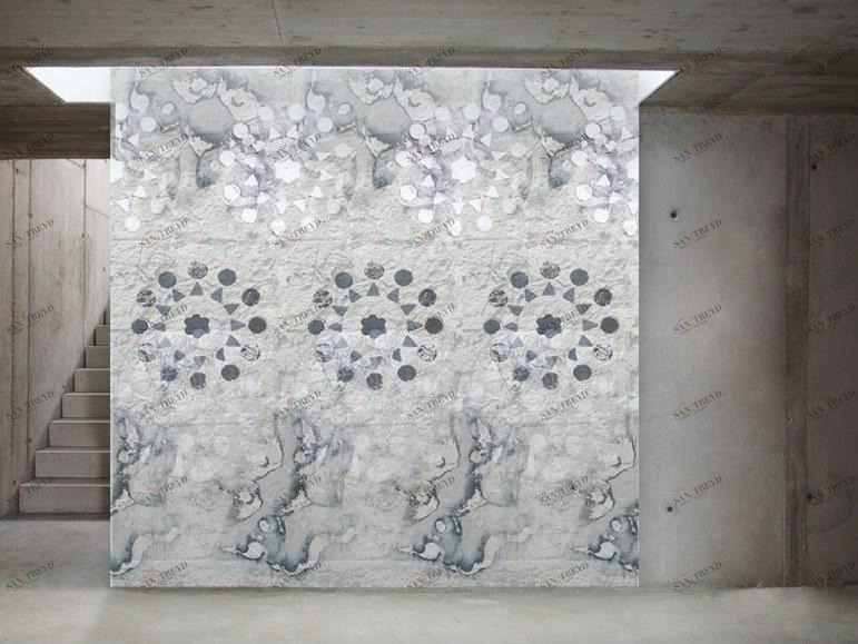 Officinarkitettura® Керамическое покрытие в тонком декорированном керамограните Officina italia decori sun-id-1350396