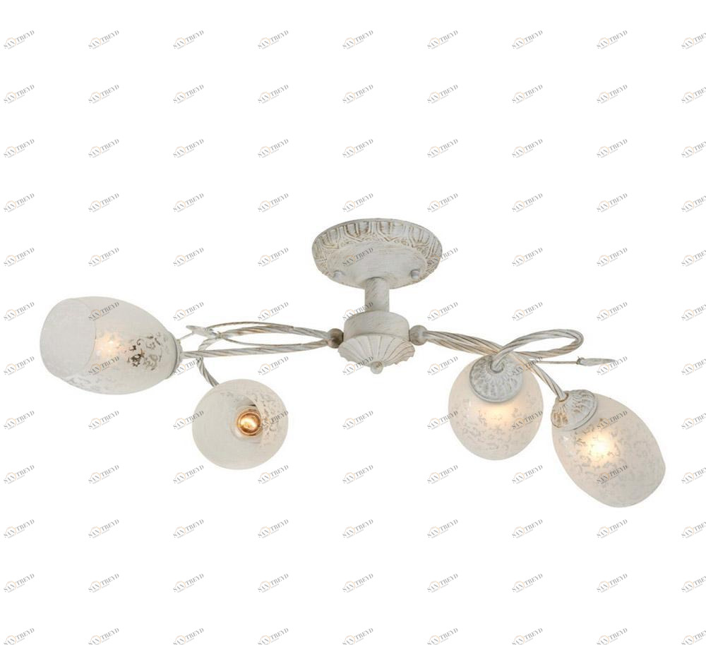 Потолочная люстра IDLamp Julia 874/4PF-Whitepatina IDLAMP JULIA 182902 -