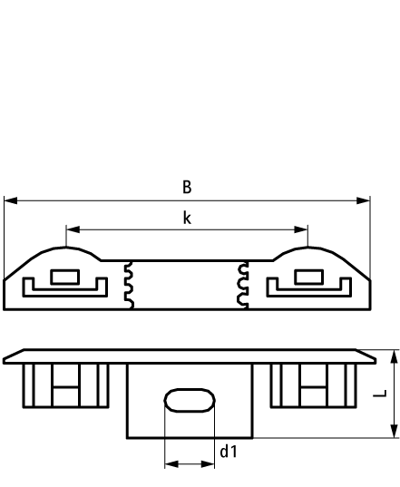 0854000 starQuick® Двойной держатель монтажные элементы для хомутов BIS starQuick® walraven  - Вид №1