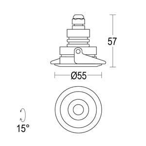 Утопленный светодиодный прожектор Ghidini Lighting знак ARCH-00095547 - Вид №3