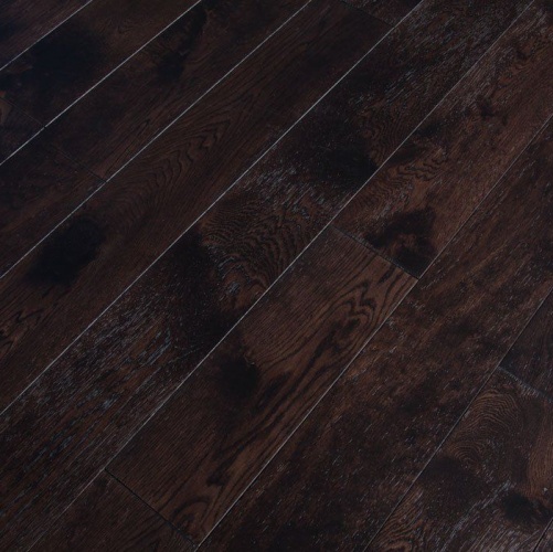 Массивная доска Magestik floor С покрытием Кофе Дуб с брашью (Текстурированная) 300-1800х125 мм MGK Magestic floor 2600300201 - Вид №8