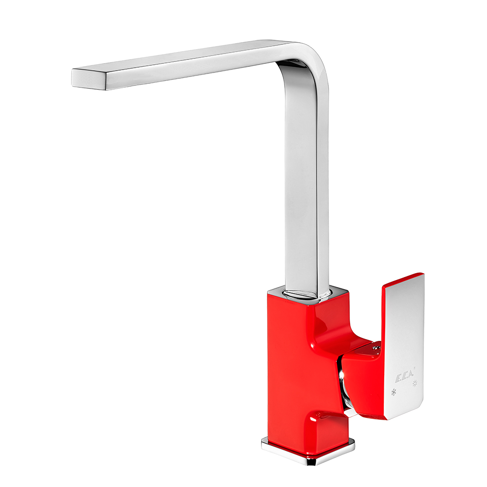 103318123  Смеситель для мойки Tiera - красный Eca  - Вид №1