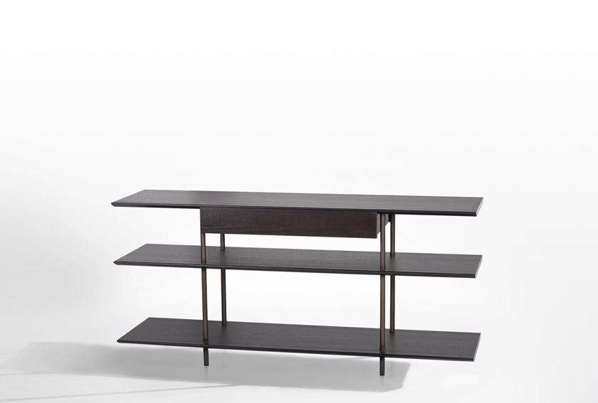 Potocco Открытый отдельно стоящий деревянный книжный шкаф Arial 870\ms - Вид №1