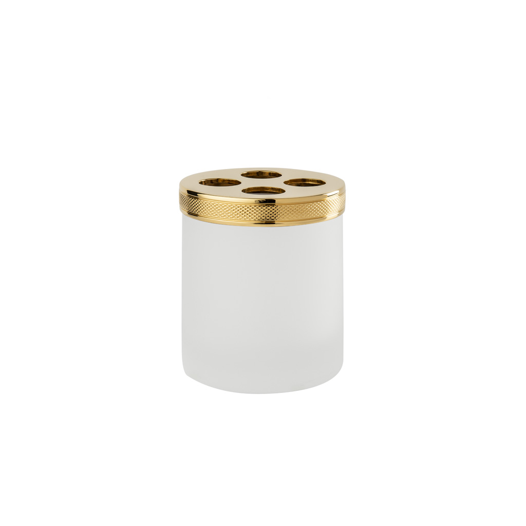 FS07C-620 FS07C-620 Стакан для зубной щетки ТОЛБОЧНЫЙ САТИН Cristal & Bronze SATINÉ CISELÉ  - Вид №1