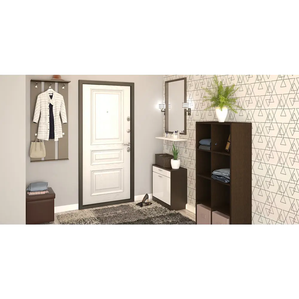 16362428 Зеркало для ванной Omega Glass NNB16 60x90 см прямоугольное цвет черный STLM-0993064 Бытовое зеркало - Вид №5