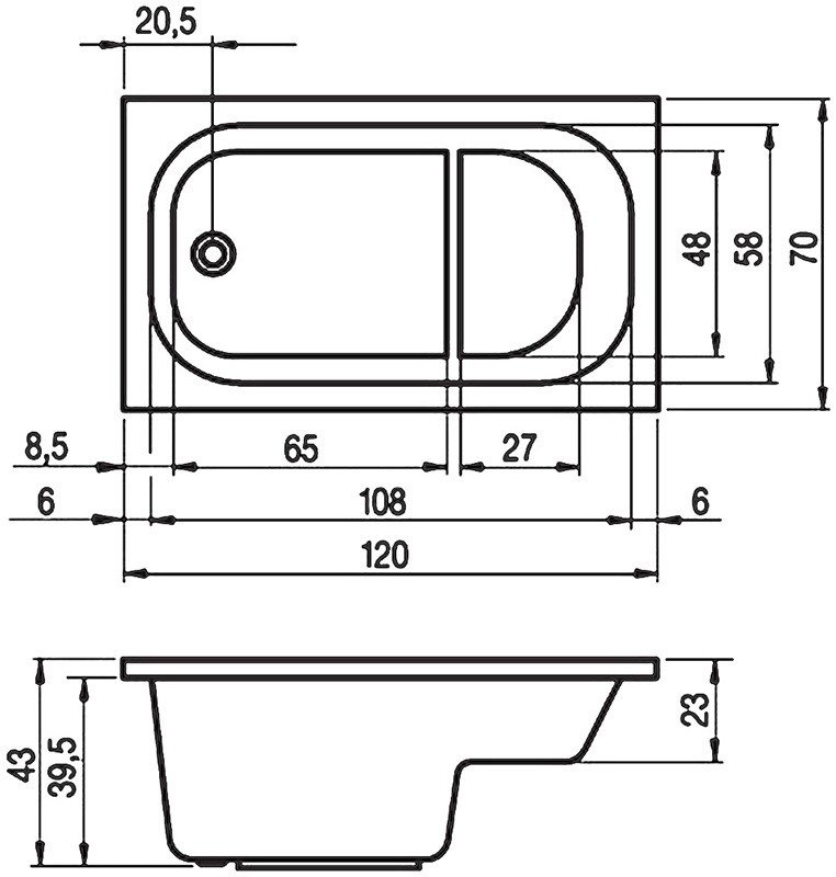 BZ2500500000000 Ванна Riho Petit Santreyd - Вид №2