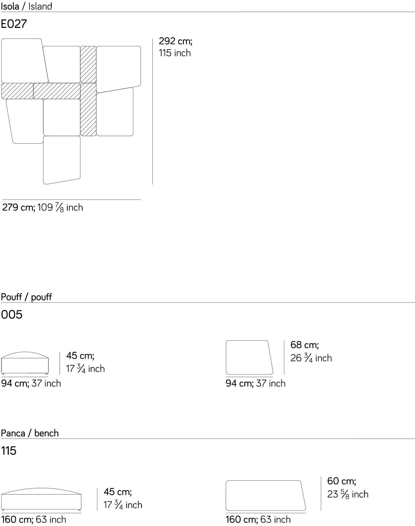 AMURA Модульный секционный диван Lapis E009 - Вид №14