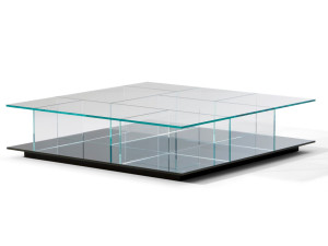 Квадратный стеклянный журнальный столик