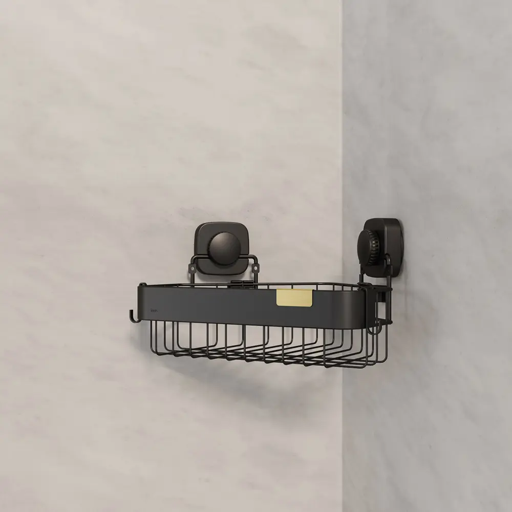 Полка для душа Iddis Soul LM001WC1Bi44 угловая 1 ярус цвет черный STLM-2072395 - Вид №3