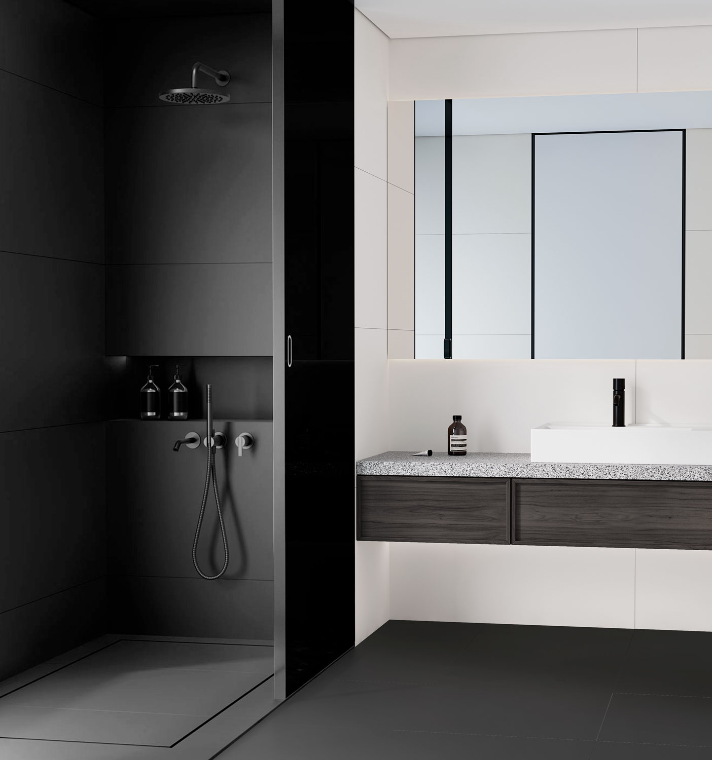 Элегантный керамогранит Staro Slim Monocolors ELITE BLACK STP-ST399 INCOLOR - Вид №1