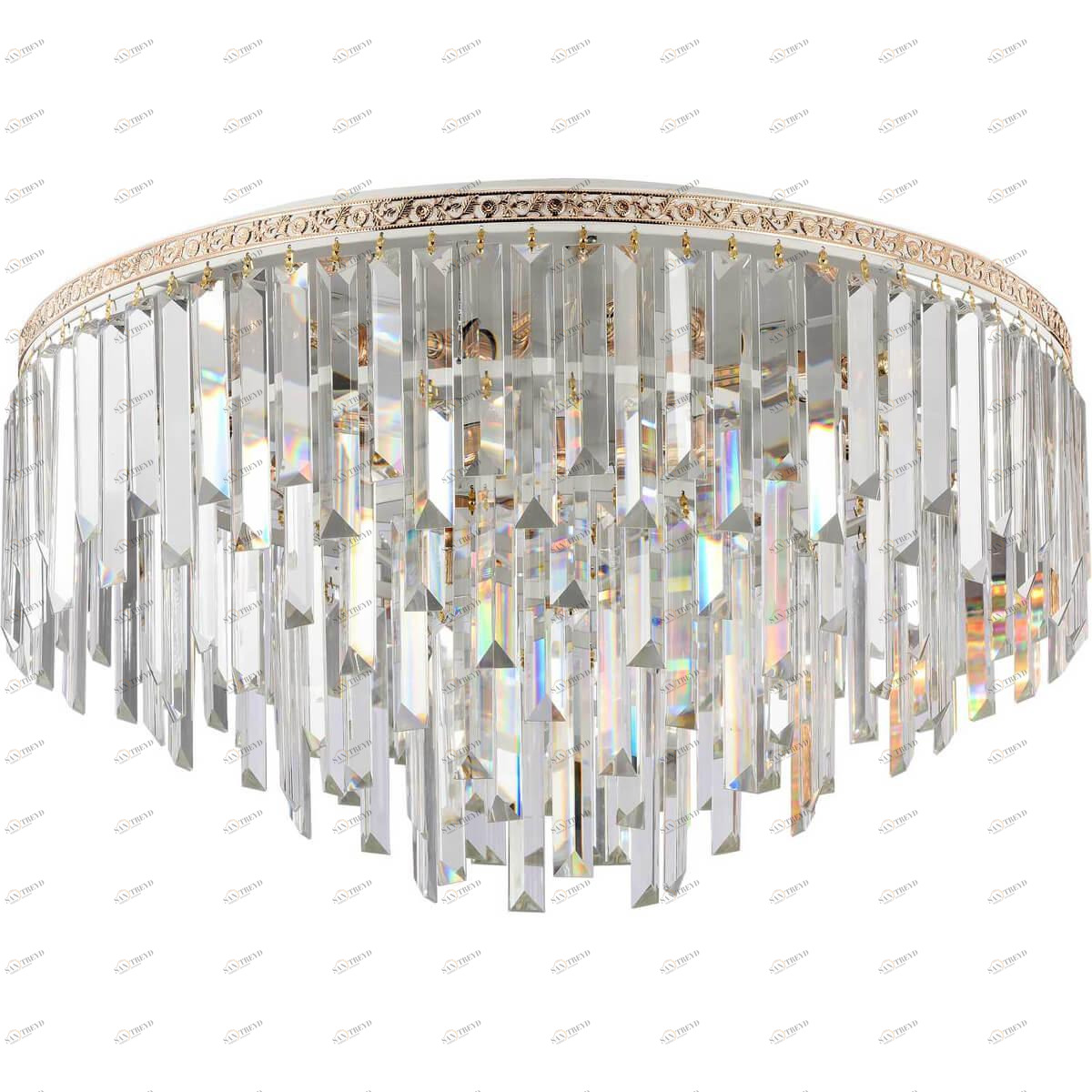 Подвесная люстра Stilfort Kristalina 2110/03/10C STILFORT ДИЗАЙНЕРСКИЕ, KRISTALINA 00-3888504 Золото;прозрачный 