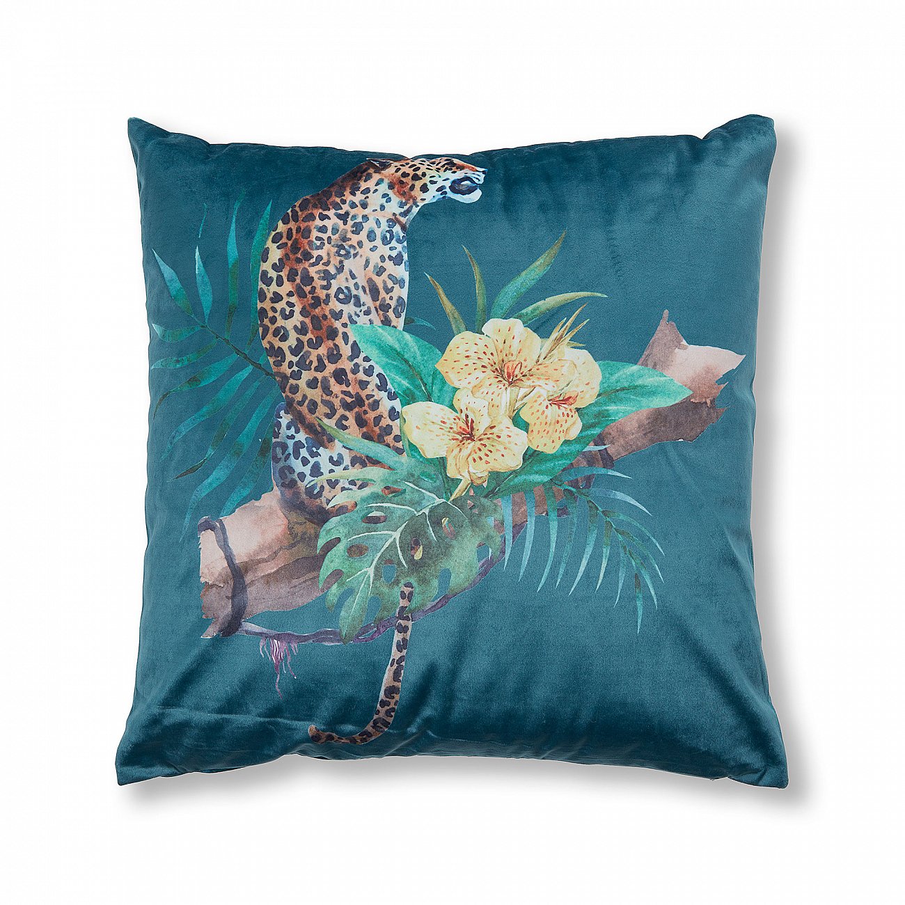 Чехол для подушки Rilene от La Forma LA FORMA ЛЕОПАРД, ЦВЕТЫ, ЖИВОТНЫЕ, РАСТЕНИЯ 298870 Синий  - Вид №2