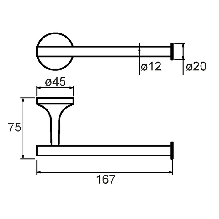 MAGSM00M52 Milardo Magellan Полотенцедержатель Magellan Россия  - Вид №1
