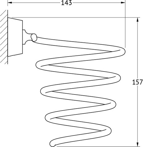 VIZ 080 Держатель фена FBS Чехия Vizovice - Вид №1