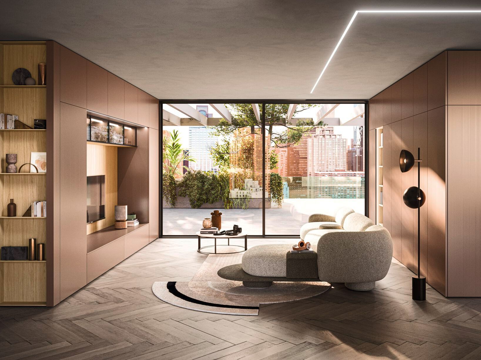 Деревянная оборудованная стена Arrital Feeling Home ARCH-00117584