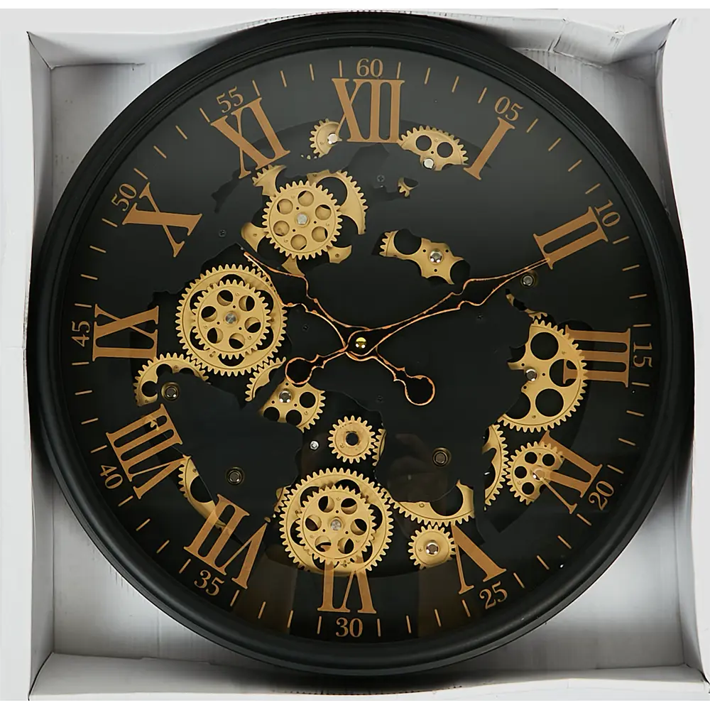 Часы настенные Dream River Шестеренки GH61294 круглые МДФ цвет черный бесшумные ø44 Осень STLM-2192327 - Вид №4