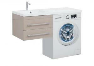 Тумба с раковиной Aquanet Нота 120 L светлый дуб