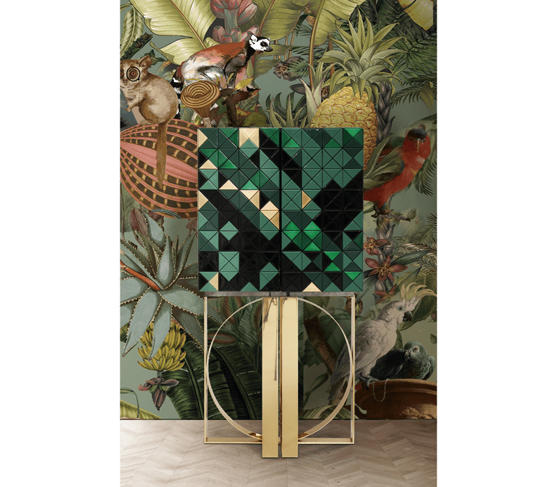 0-328 Пиксельный зеленый шкаф Boca Do Lobo  - Вид №13