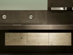 Moab80 Двойной деревянный туалетный столик с ящиками и зеркалом Door