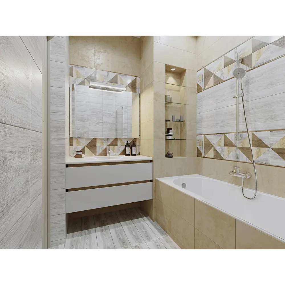 Плитка настенная Wood Fumo 30х60 см 1.62 м² цвет серый BELANI STLM-2148734 - Вид №4