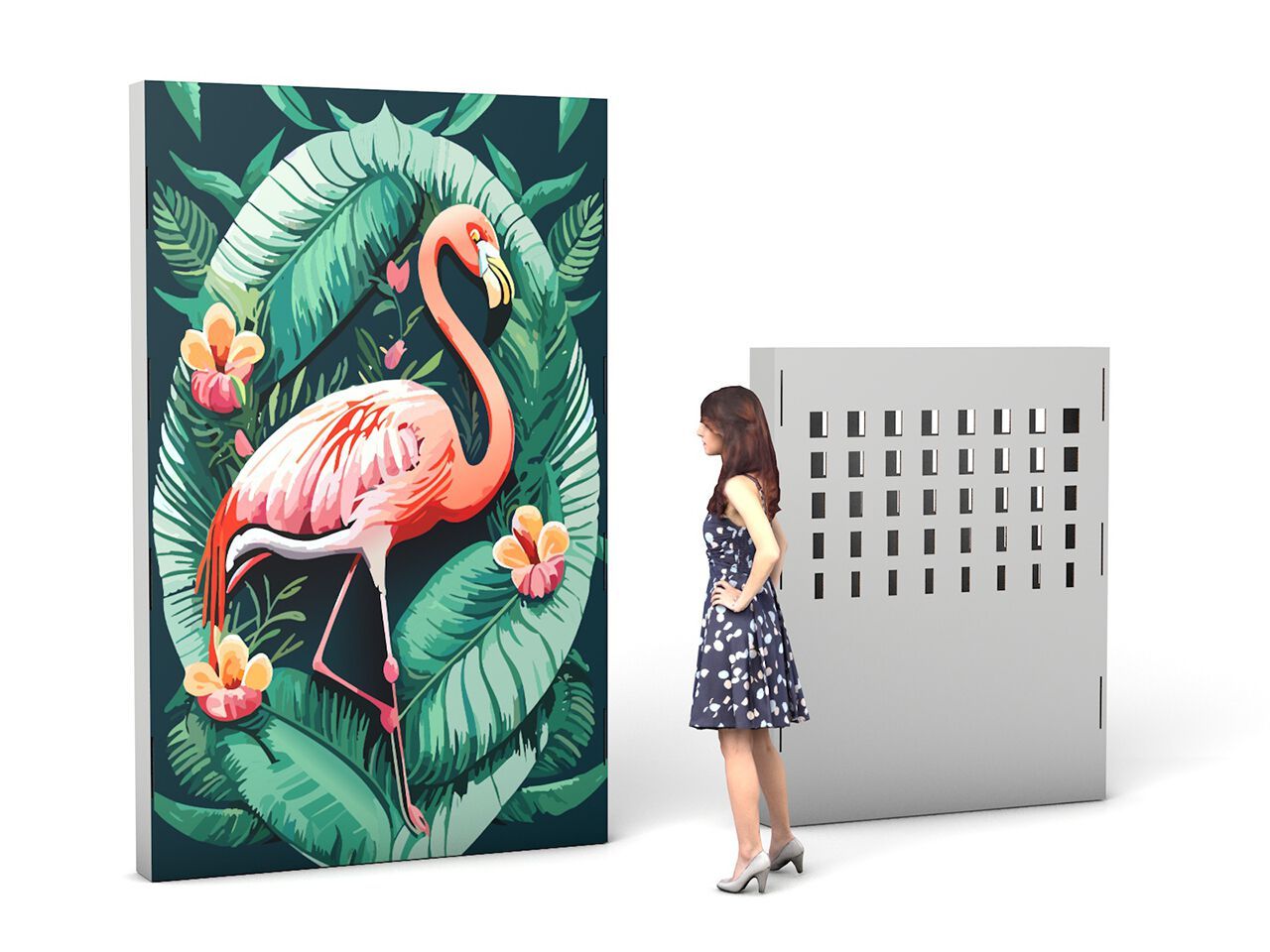 Отдельно стоящий, односторонний или двухсторонний модульный пользовательский экран Remor разделители ARCH-00130335 - Вид №3