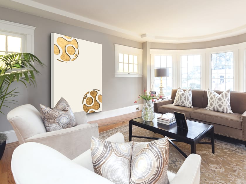 Алюминиевый полотенцесушитель Termo Design двойная пластина-сусальное золото ARCH-00003720