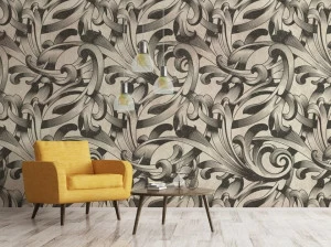 Baboon Огнеупорные обои с цветочными мотивами Pattern