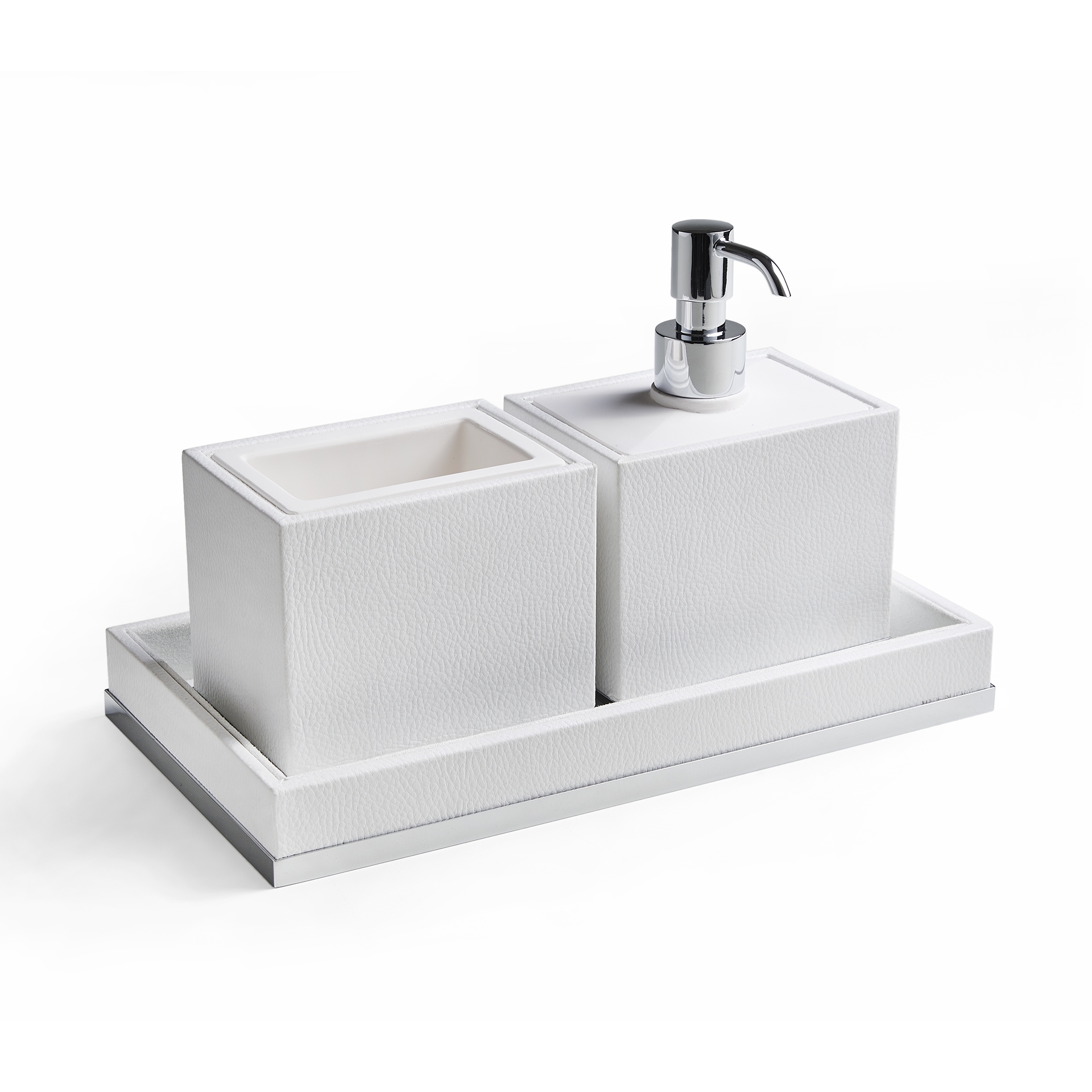 SN98A 3SC Набор из 3 предметов, стакан, диспенсер, лоток Moderno Treesseci 3SC