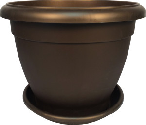 1007-7 Горшок цветочный Le Jardin 2 d=45 Бронза кор. Цветочная коллекция