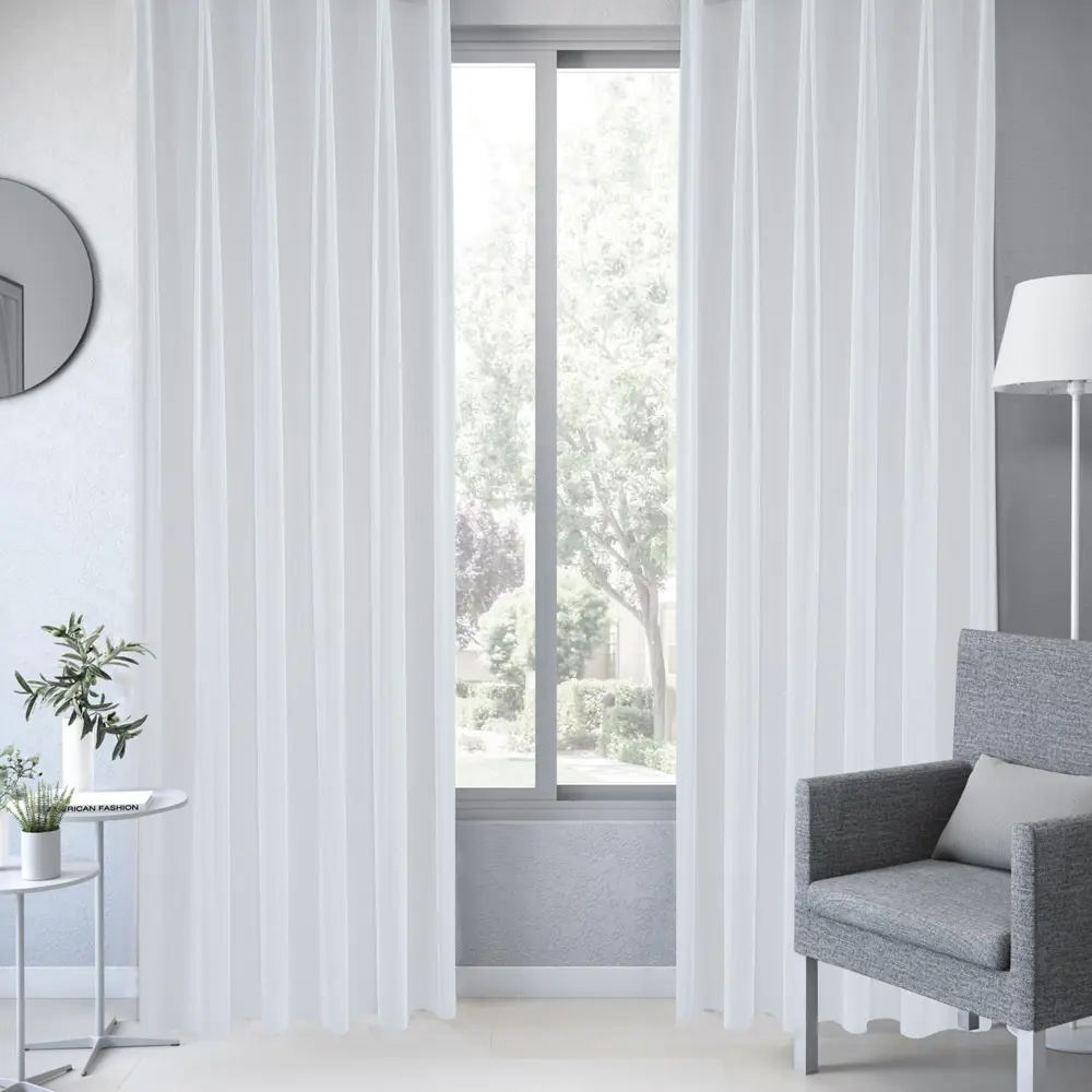 Тюль на ленте Inspire Lehloa 250x280 см цвет белый 83562147 STLM-2099519  - Вид №4