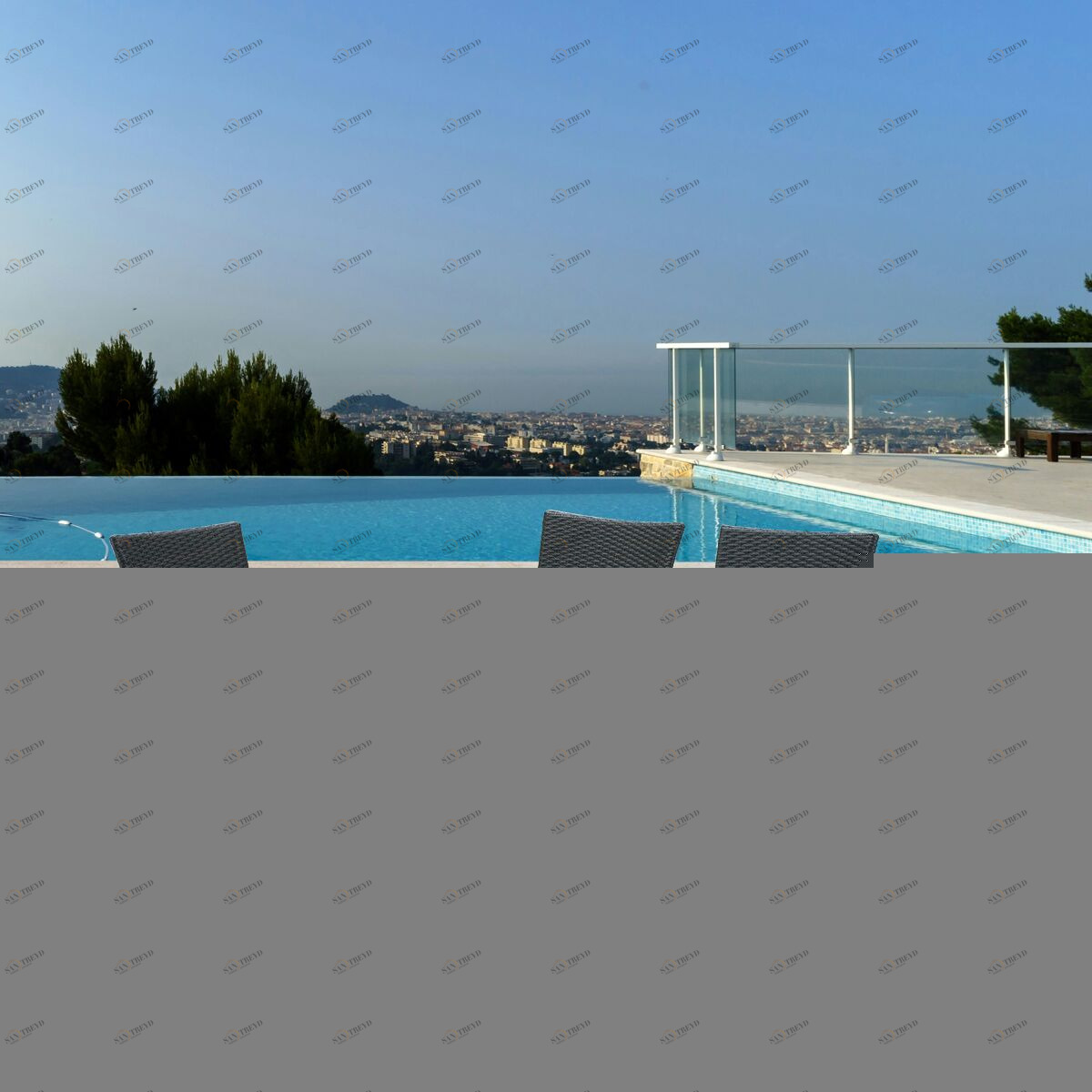 Обеденная группа на 6 персон черная, искусственный ротанг Diko AFINA  130497 Черный 