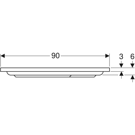652290000 Квадратный душевой поддон Geberit Renova Geberit  - Вид №9