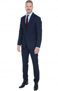 64118 Костюм мужской slim fit  blue El-Risto  Одежда для охранных структур  размер 48/170