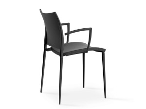 Штабелируемый стул из полипропилена с подлокотниками