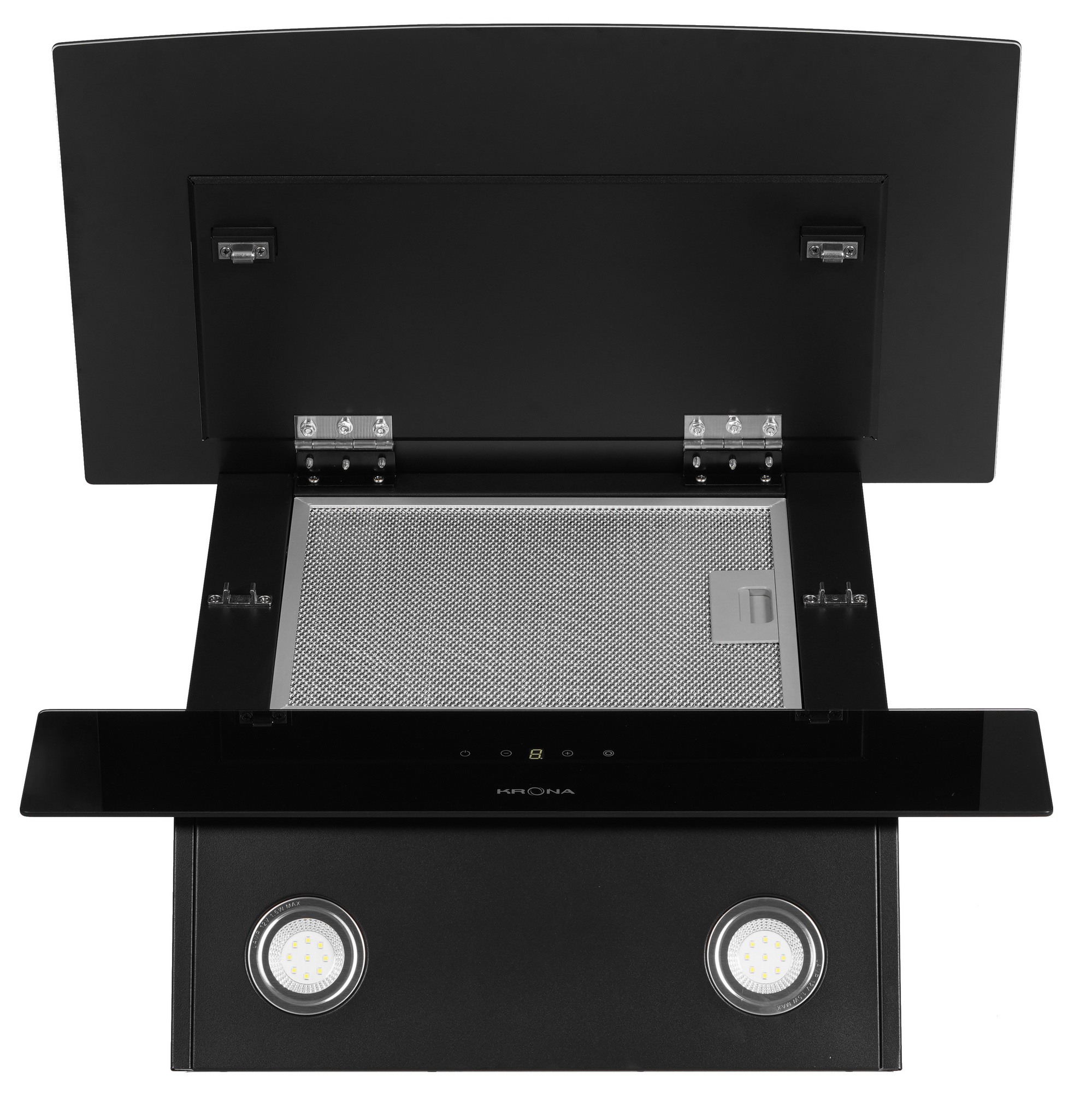 8198370 Вытяжка наклонная KRONA ALVA 600 S черный/черный STDN-0020140 - Вид №7